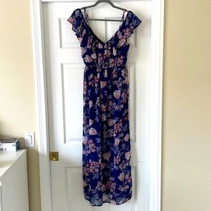 Miami Navy Floral Dress